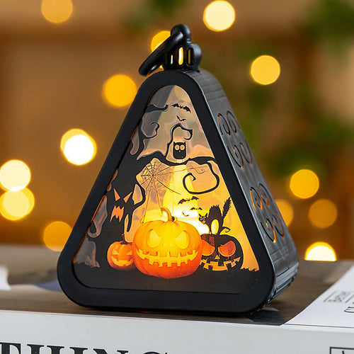Halloween Pumpkin Lamp – Spooky LED Table Decoration (Portable Light Props)