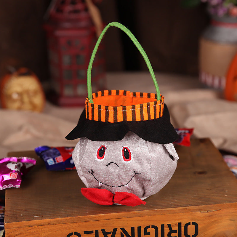 Cute Halloween Candy Bag Halloween Pumpkin Pattern Portable Handbag