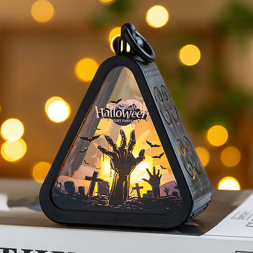 Halloween Pumpkin Lamp – Spooky LED Table Decoration (Portable Light Props)