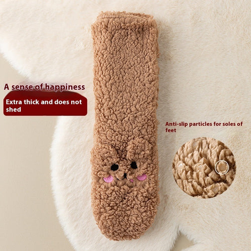 Winter Floor Socks – Cozy Velvet Thicken Warm Coral Socks
