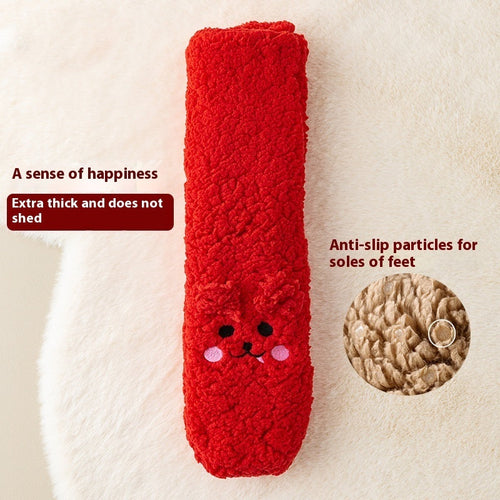 Winter Floor Socks – Cozy Velvet Thicken Warm Coral Socks