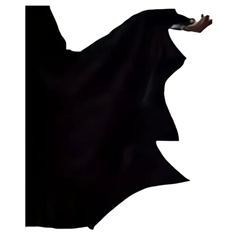 Black Costume Womens Gothic Witch Bat Sleeve Dress Halloween Cosplay
