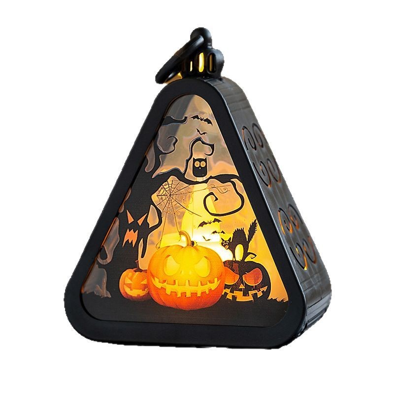 Halloween Pumpkin Lamp – Spooky LED Table Decoration (Portable Light Props)