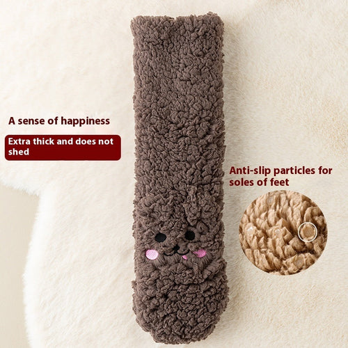 Winter Floor Socks – Cozy Velvet Thicken Warm Coral Socks