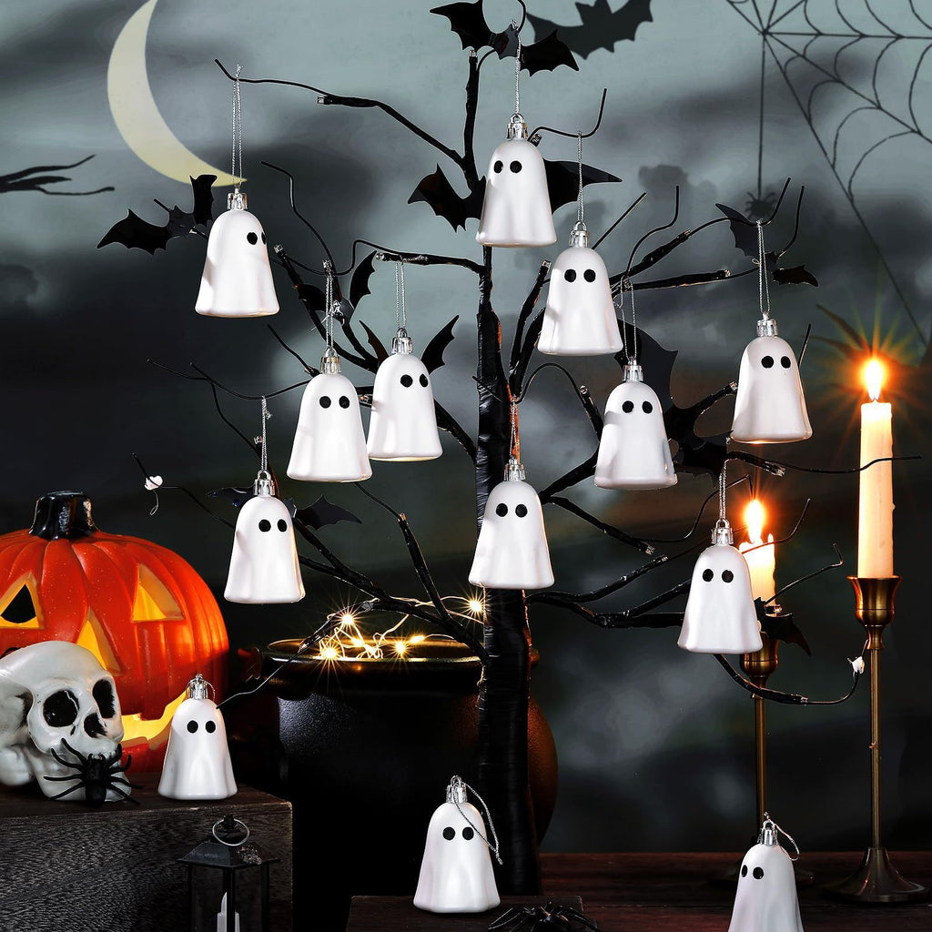 Hanging Halloween Ghost Decorations – LED Floating Spirit Ornaments for Indoor & Outdoor Décor