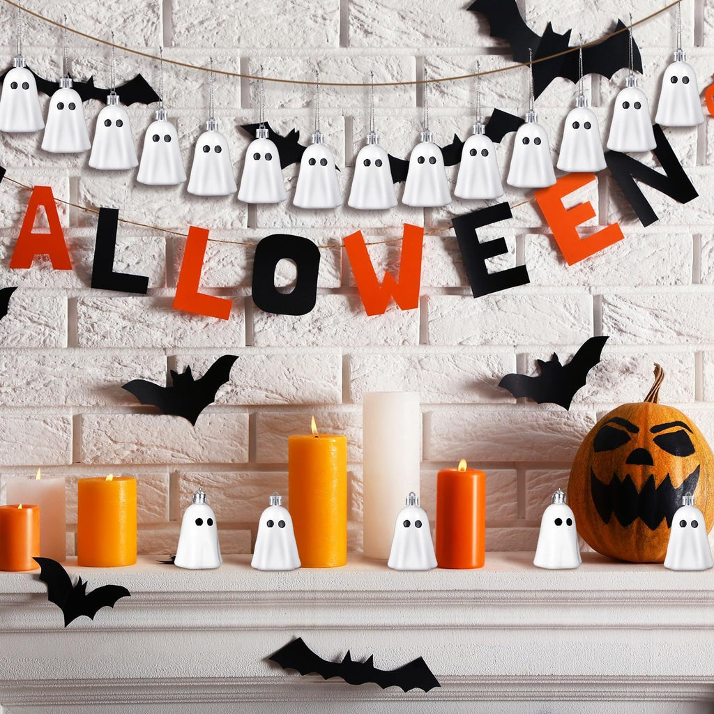 Hanging Halloween Ghost Decorations – LED Floating Spirit Ornaments for Indoor & Outdoor Décor