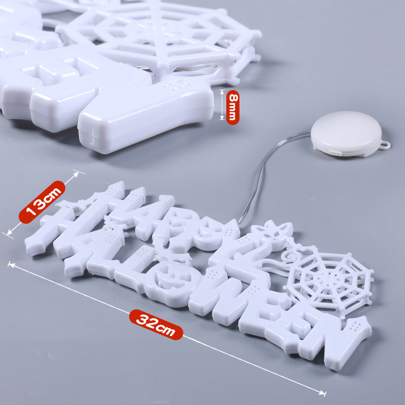 Halloween LED Light Sign – “Happy Halloween” Door & Table Decoration