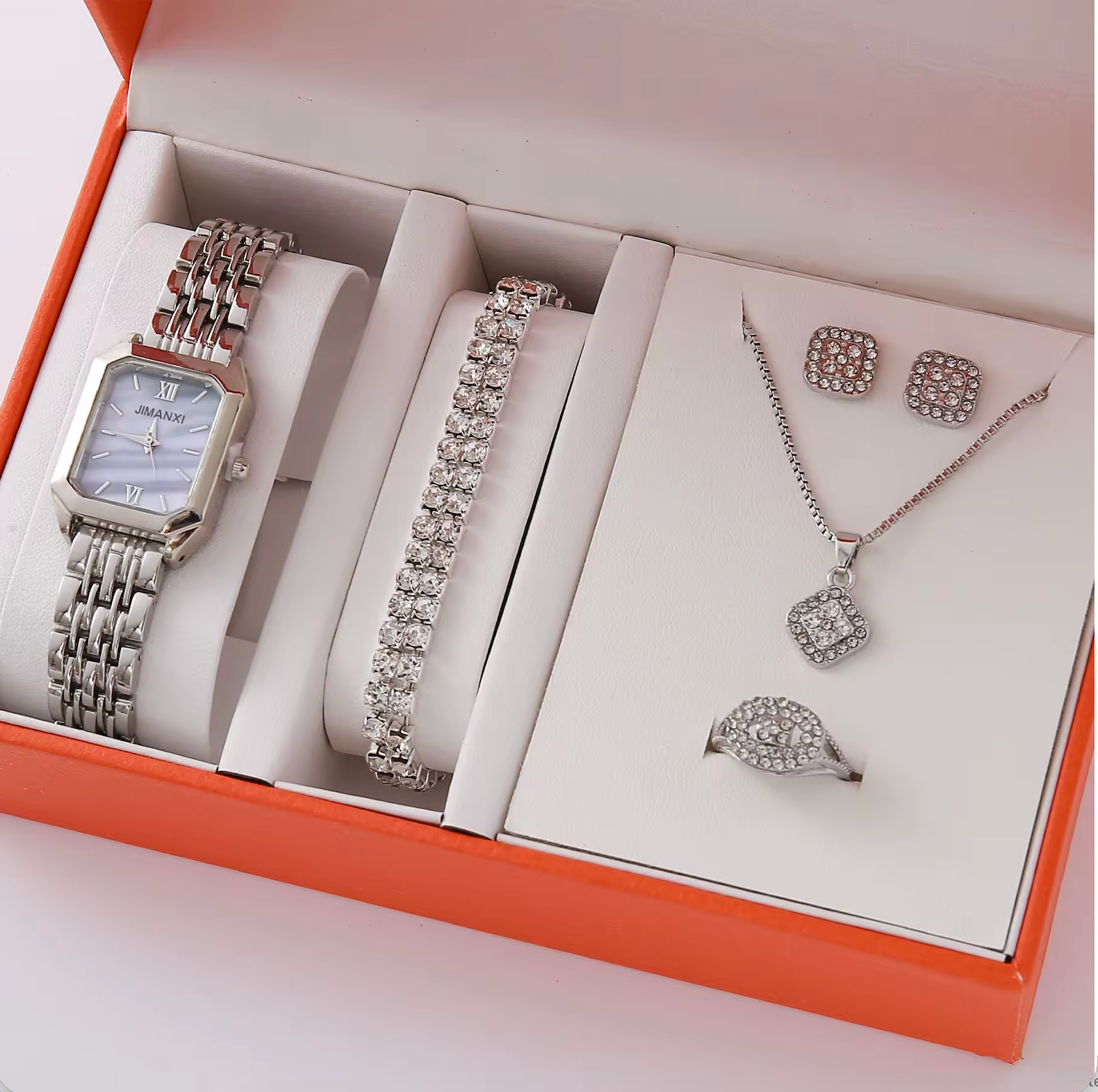 Luxury Women's Watch & Jewelry Gift Set