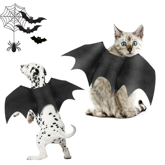 Halloween Pet Bat Wings Costume for Cats & Dogs – Funny and Adorable Halloween Outfit